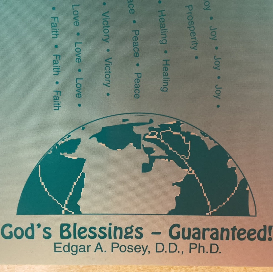 God’s Blessings Guaranteed by Edgar D. Posey