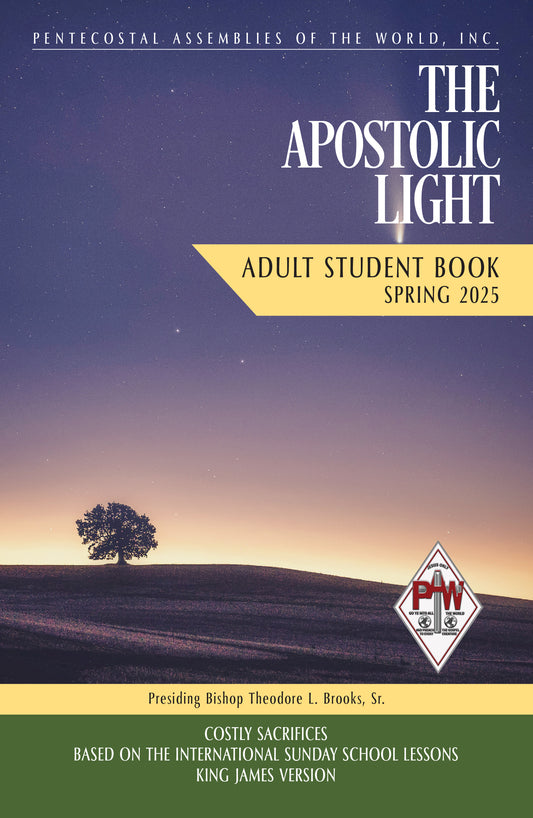 Spring 2025 Apostolic Light Adult STUDENT Book Regular Print - Ships Feb 24