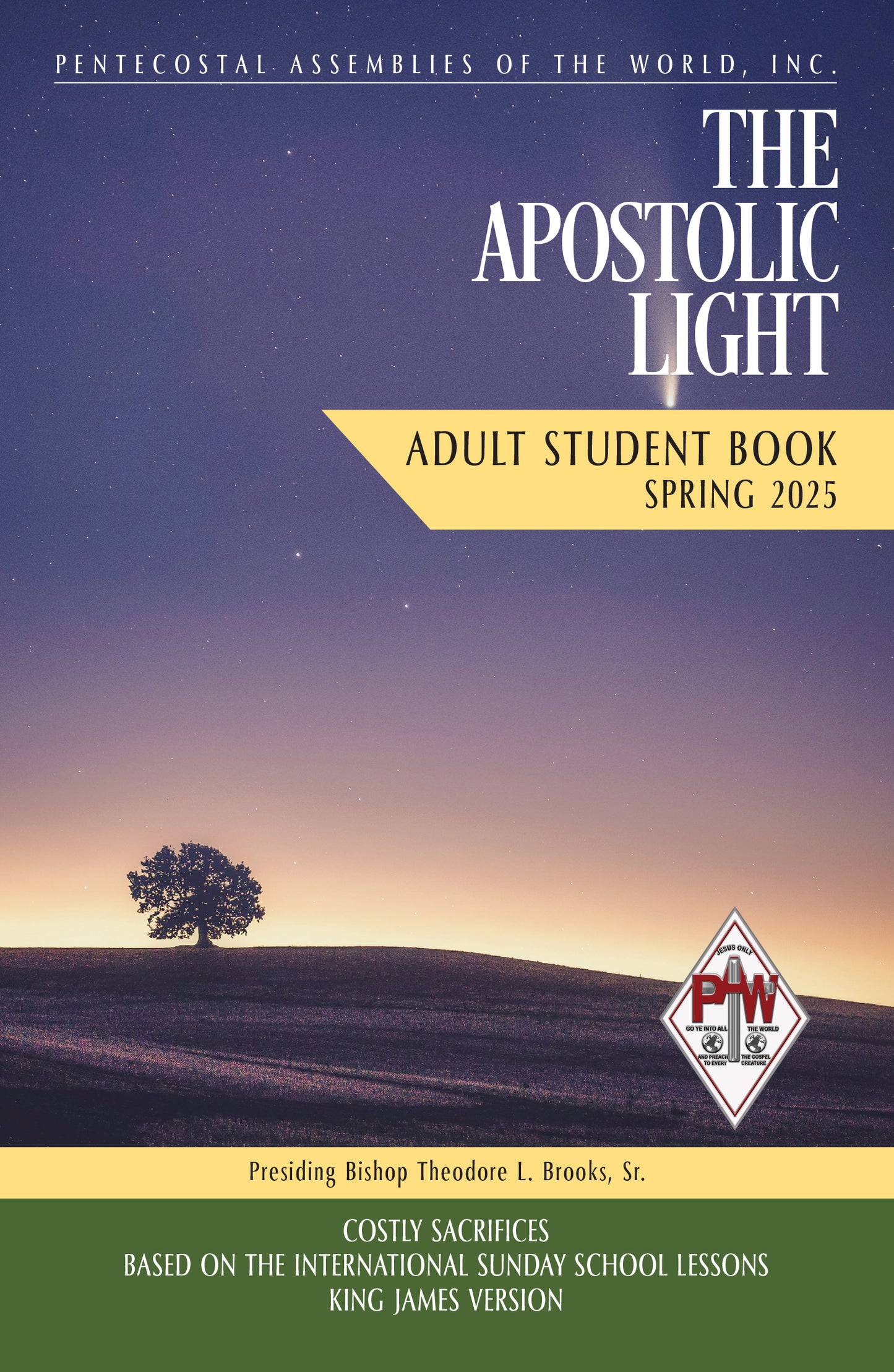 Spring 2025 Apostolic Light Adult STUDENT Book Regular Print - Ships Feb 24, 2025